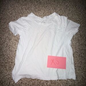 aerie White Short Sleeve Crew Tee